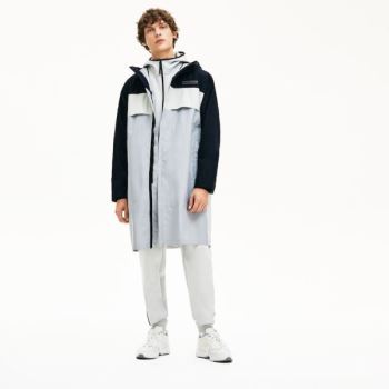 Lacoste Motion Packable Crease-Proof Parka Pánské - Parka Tmavě Šedé / Šedé | CZ-jG66YZ